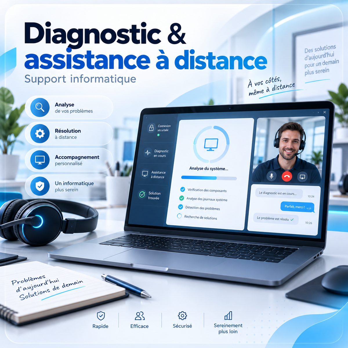 Diagnostic et assistance informatique Ă distance