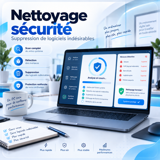 Nettoyage sécurité et suppression de logiciels indésirables