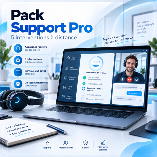 Pack Support Pro – 5 interventions à distance